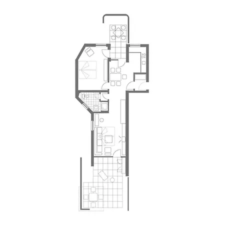 Ferienwohnpark Zwei-zimmer-apartment 51 19 Apartamento